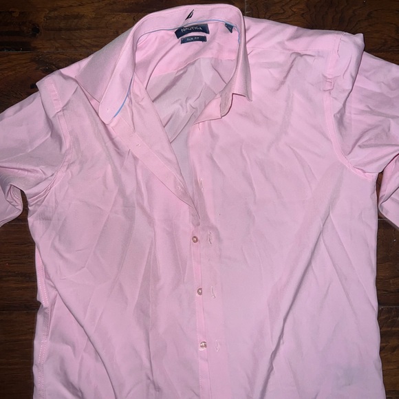 Pink button up top - Picture 2 of 3